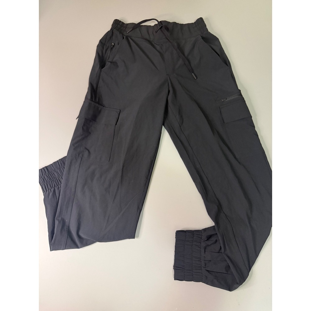 All In Motion Womens Black Cargo Jogger Pants XS Recycled Stretch Activewear
